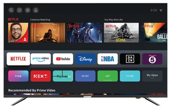 Vision Plus VP8850KV 50 Inch 4K Frameless Vidaa OS Smart TV
