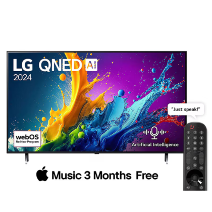 LG 65QNED80T6B 65 Inch QNED AI 4K Smart TV