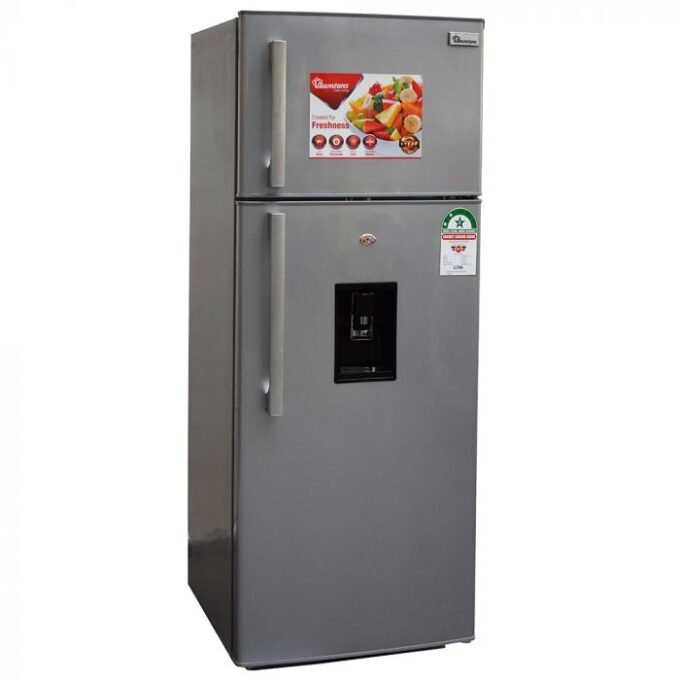 Ramtons RF/130 213 Liters 2 Door Direct Cool Fridge with Dispenser, Silver - Image 2