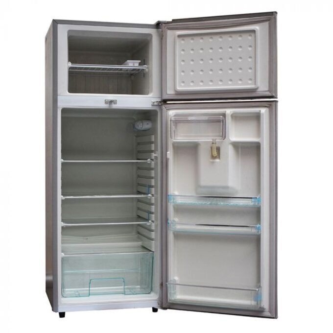 Ramtons RF/130 213 Liters 2 Door Direct Cool Fridge with Dispenser, Silver - Image 3