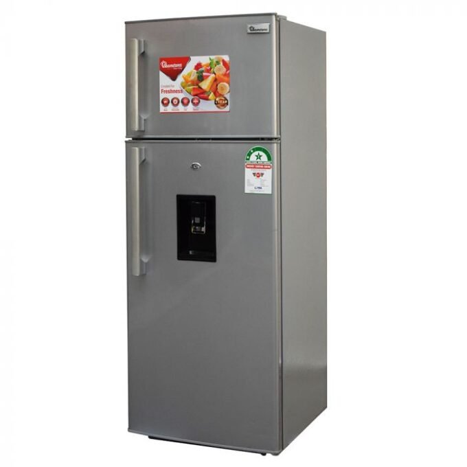 Ramtons RF/130 213 Liters 2 Door Direct Cool Fridge with Dispenser, Silver - Image 4