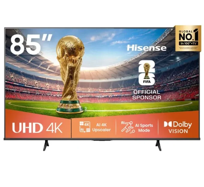 Hisense 85A6QKEN 85″ 4K VIDAA Smart TV