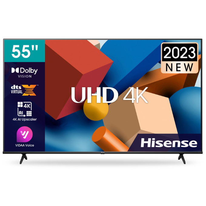 Hisense 55A6KKEN 55 Inch Smart 4k UHD Frameless
