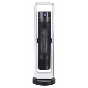 Mika Tower Ceramic Heater, 1500W-2200W, With Remote, Black & White MH202R