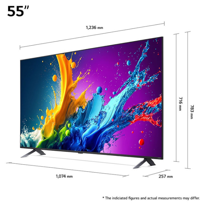 LG 65QNED80T6B 65 Inch QNED AI 4K Smart TV - Image 3