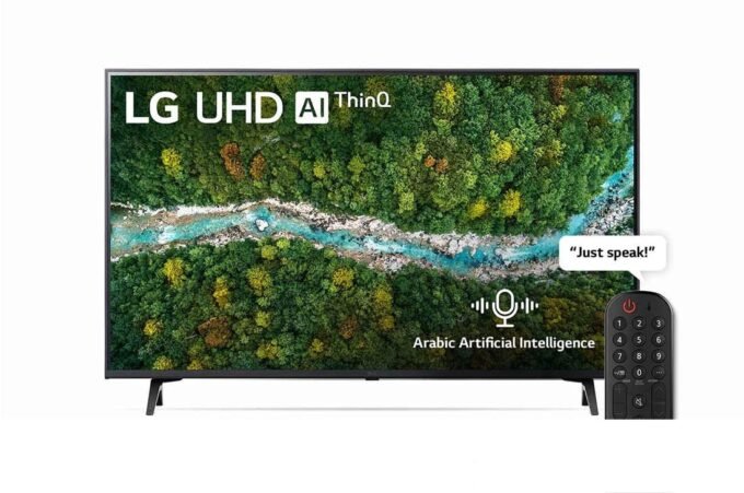 LG 43UP7750PVB 43 Inch UHD 4K TV UP77 Series, Active HDR WebOS Smart AI ThinQ