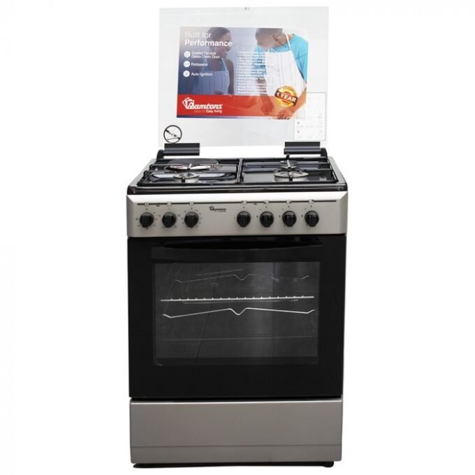 Ramtons RF/411 3G+1E 60X55 Silver Cooker