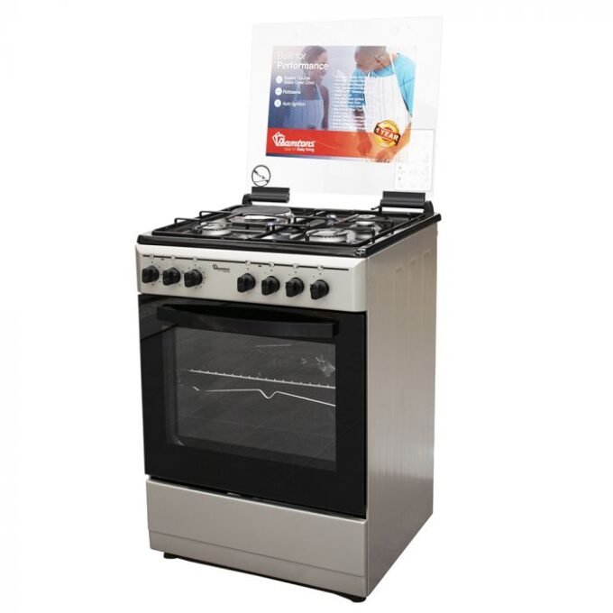 Ramtons RF/411 3G+1E 60X55 Silver Cooker - Image 2