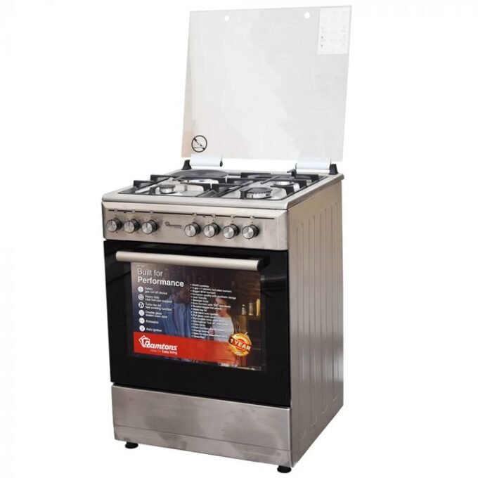 Ramtons RF/485 3G+1E 60X60 Inox Cooker - Image 2