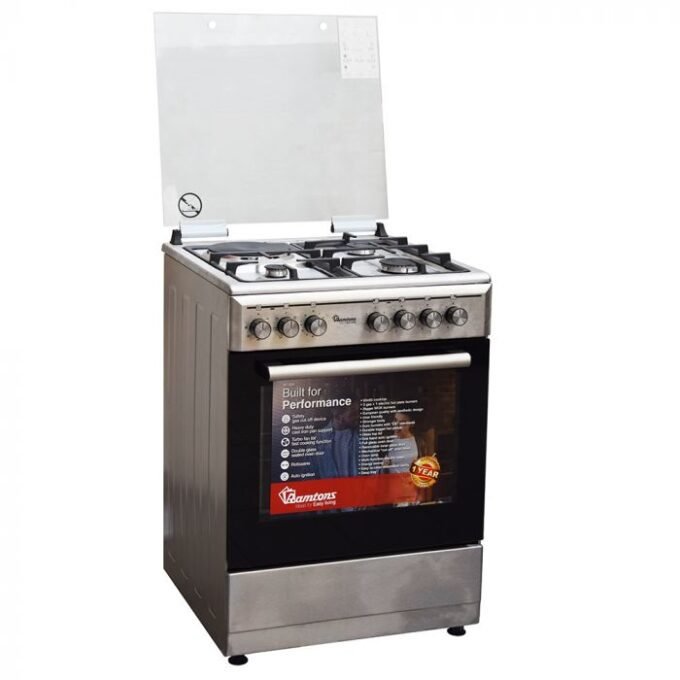 Ramtons RF/485 3G+1E 60X60 Inox Cooker - Image 3