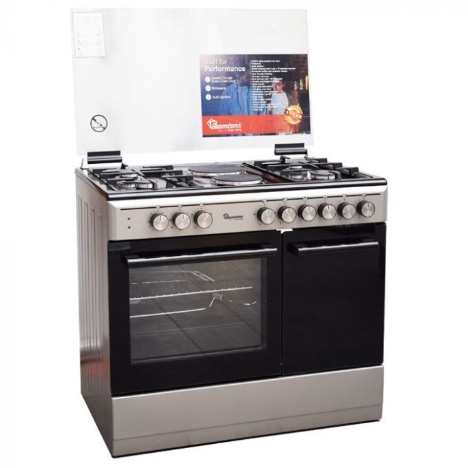 Ramtons RF/496 4g+2e 60X90 Silver Cooker - Image 2