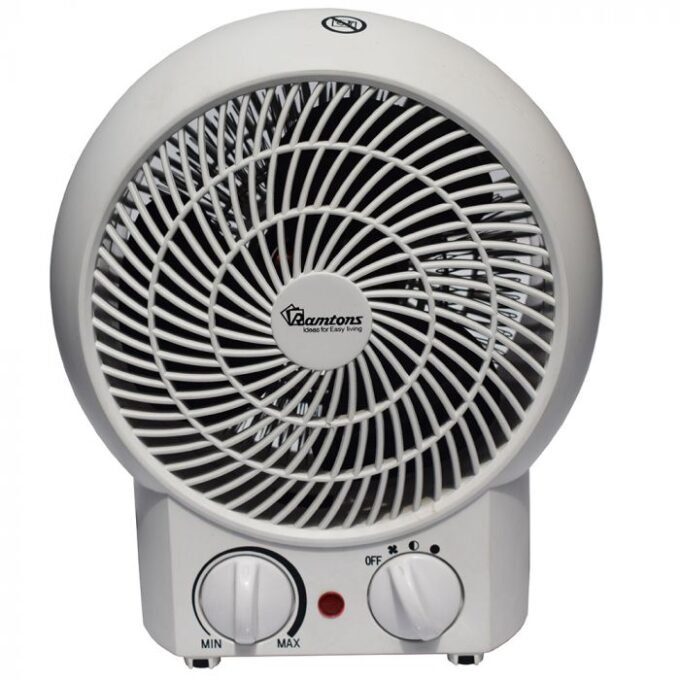 Ramtons Fan Heater, 2 Heat Settings White - Rm/475
